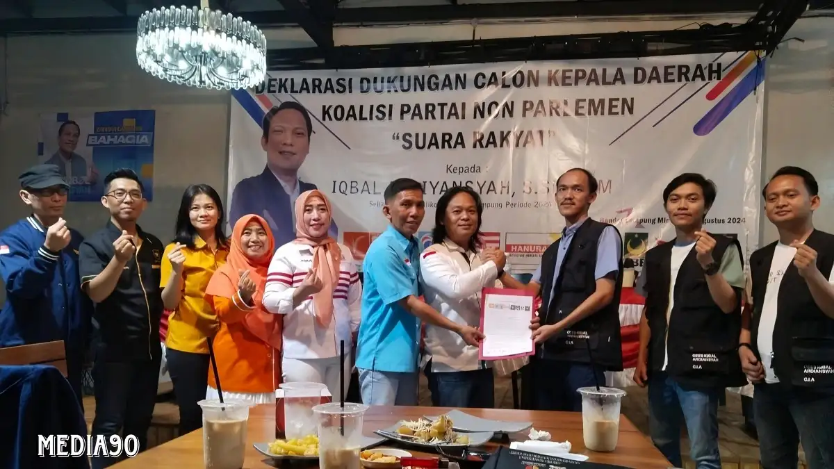 Koalisi Partai Non Parlemen Deklarasikan Usung Iqbal Ardiansyah di Pilkada Bandar Lampung 2024
