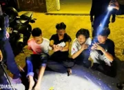 Empat Remaja dan Empat Sajam Ditangkap Usai Tawuran di Lapangan Baruna Panjang Bandar Lampung