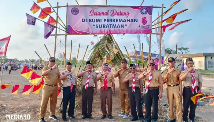 Lapangan Sekretariat P3UW Lampung Disulap Jadi Bumi Perkemahan di Rawajitu Timur Tulang Bawang