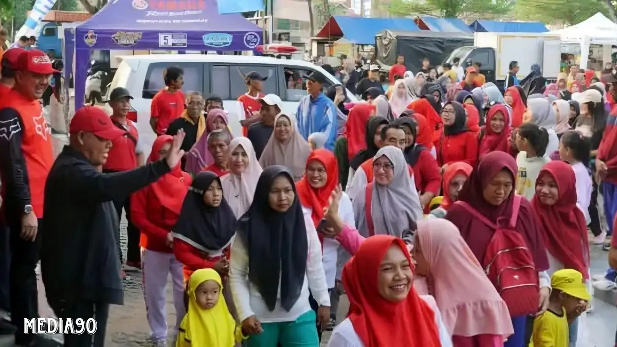 Meriahkan HUT ke-79 RI, Ribuan Warga Way Urang Kalianda Jalan Sehat Berhadiah Bersama Bupati Lampung Selatan