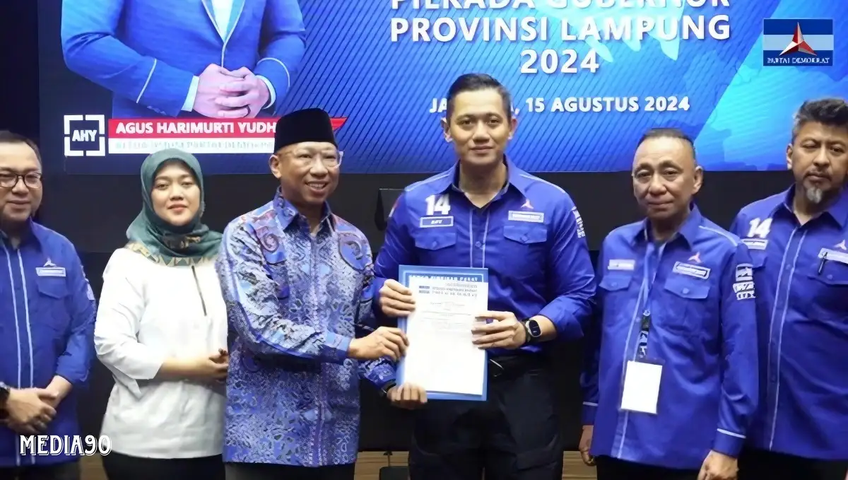 Partai Demokrat Resmi Usung Pasangan Rahmat Mirzani Djausal dan Jihan Nurlela di Pilgub Lampung 2024