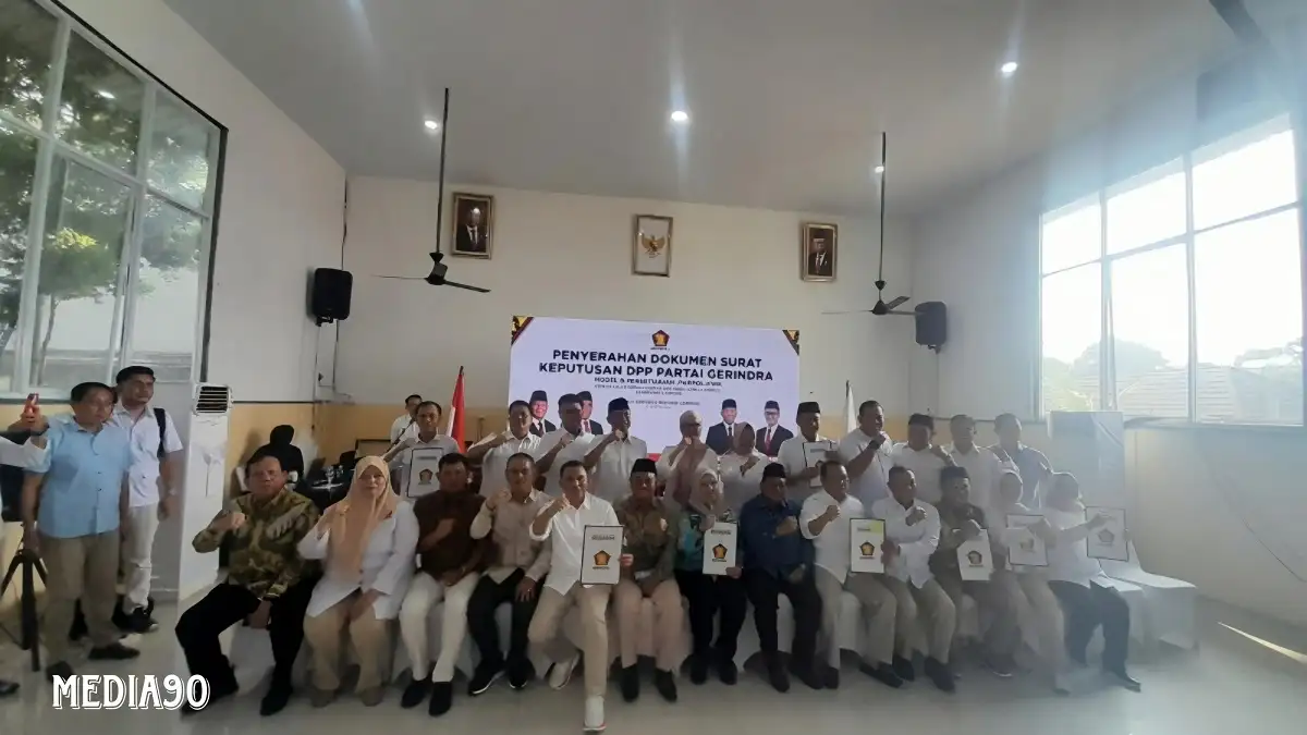 Partai Gerindra Resmi Umumkan Dukungan ke 15 Calon Bupati dan Wali Kota di Lampung, ini Daftarnya