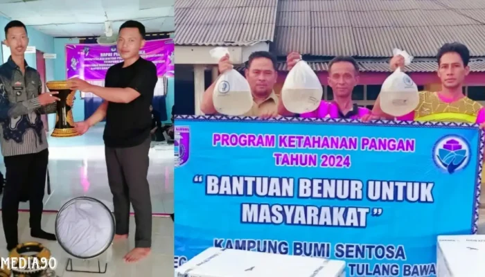 20 Titik Lampu Jalan Terpasang, Kampung Bumi Sentosa Dipasena Beri Bantuan Benur Udang kepada 27 Petambak