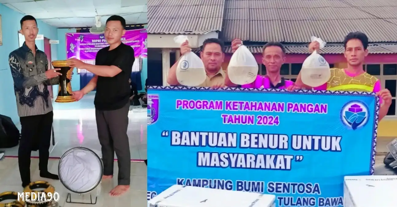 Pasang 20 Titik Lampu Jalan, Kampung Bumi Sentosa Dipasena Bantu Benur Udang 27 Petambak