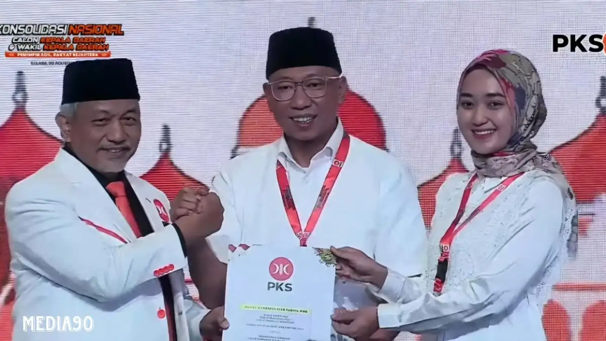 Pasangan Rahmat Mirzani Djausal dan Jihan Resmi Kantongi Surat B1KWK dari PKS di Pilgub Lampung 2024
