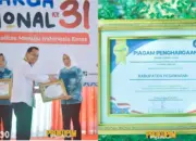 Pesawaran Raih Penghargaan Terbesar atas Penurunan Angka Stunting di Harganas Ke-31