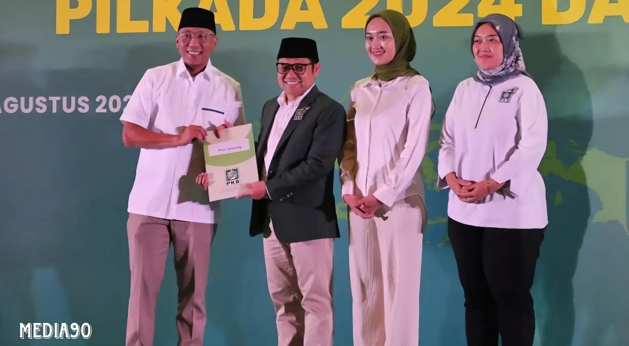 Pilgub Lampung 2024, Pasangan Rahmat Mirzani Djausal dan Jihan Resmi Terima Surat Persetujuan Parpol KWK dari PKB
