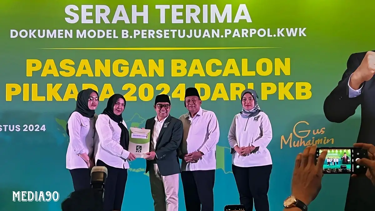 Pilkada Bandar Lampung 2024, Pasangan Petahana Eva Dwiana dan Deddy Amarullah Terima Rekomendasi B1KWK dari PKB