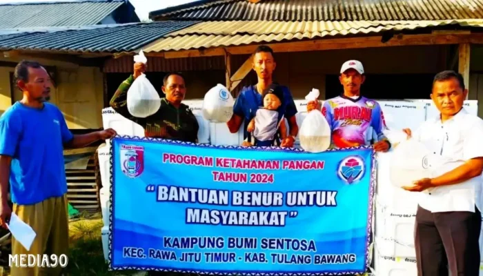 Tahap Awal Program Ketahanan Pangan Dipasena: 17 Petambak Kampung Bumi Sentosa Terima Bibit Udang