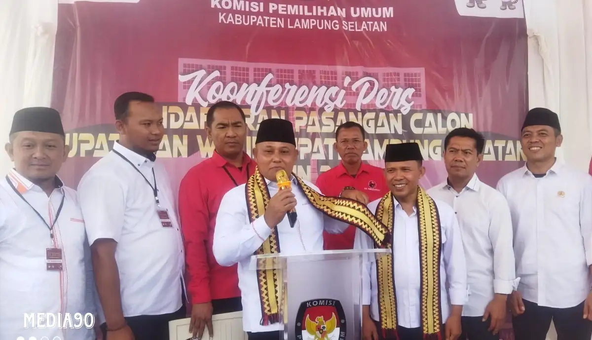 Resmi Daftar Calon Bupati dan Wakil Bupati Lampung Selatan ke KPU, Nanang - Antoni Bertekad Tuntaskan Masalah Kemiskinan