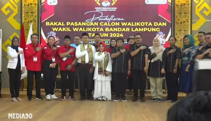 Reihana Resmi Daftar sebagai Calon Wali Kota Bandar Lampung ke KPU, Didukung PDIP dan Optimis Mengalahkan Petahana