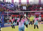 Turnamen Voli Bhayangkari Cup 2024 Resmi Dimulai di GOR Way Handak Kalianda, Dihadiri Empat Polda dan Brimob Polri
