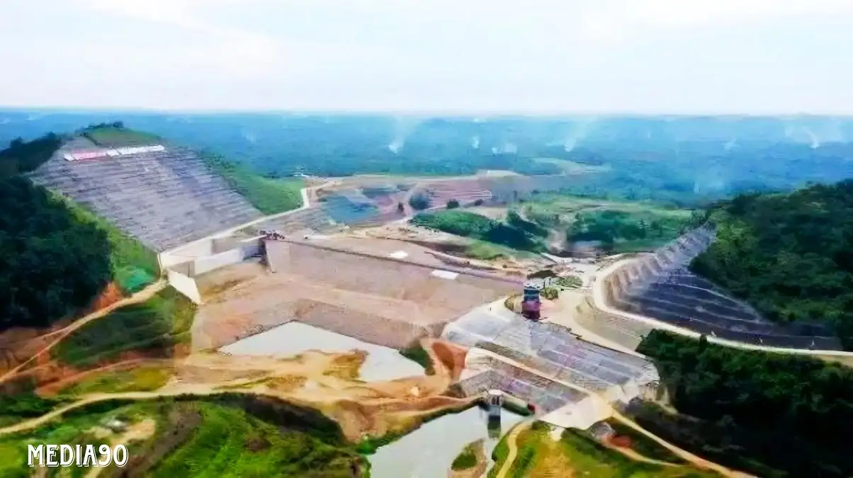 Senin Diresmikan Presiden Jokowi, Bendungan Marga Tiga Lampung Timur Belum Operasi, ini Penyebabnya