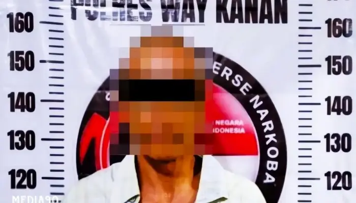 Kakek dari Pakuan Ratu Way Kanan Ditangkap Karena Simpan Sabu di Atas Lemari, Ancaman Penjara Menanti
