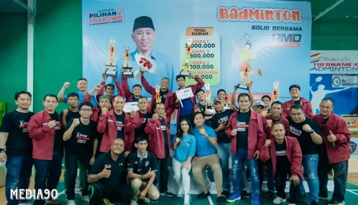 Mirza Didorong Gelar Gubernur Cup Setelah Sukses Turnamen Badminton Solid RMD, Jika Terpilih Gubernur Lampung
