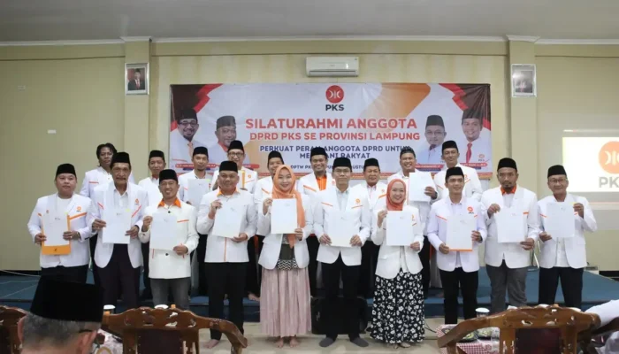55 Caleg DPRD Terpilih PKS Lampung Teken Pakta Integritas: Janji Kampanye Harus Dipenuhi!