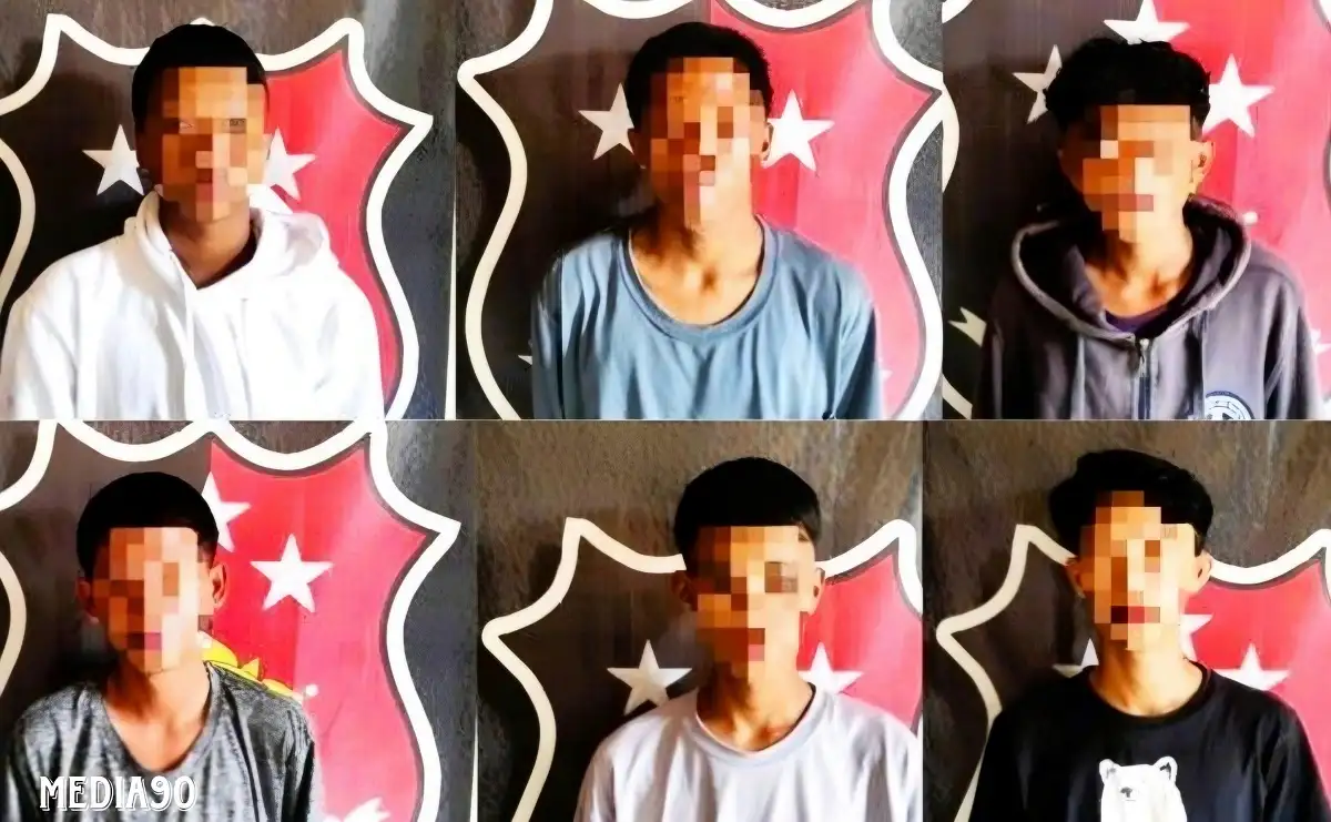 Tengah Malam Lempari Truk Lewat di Jalinsum, Polisi Amankan Enam Pelajar Asal Bukit Kemuning Lampung Utara