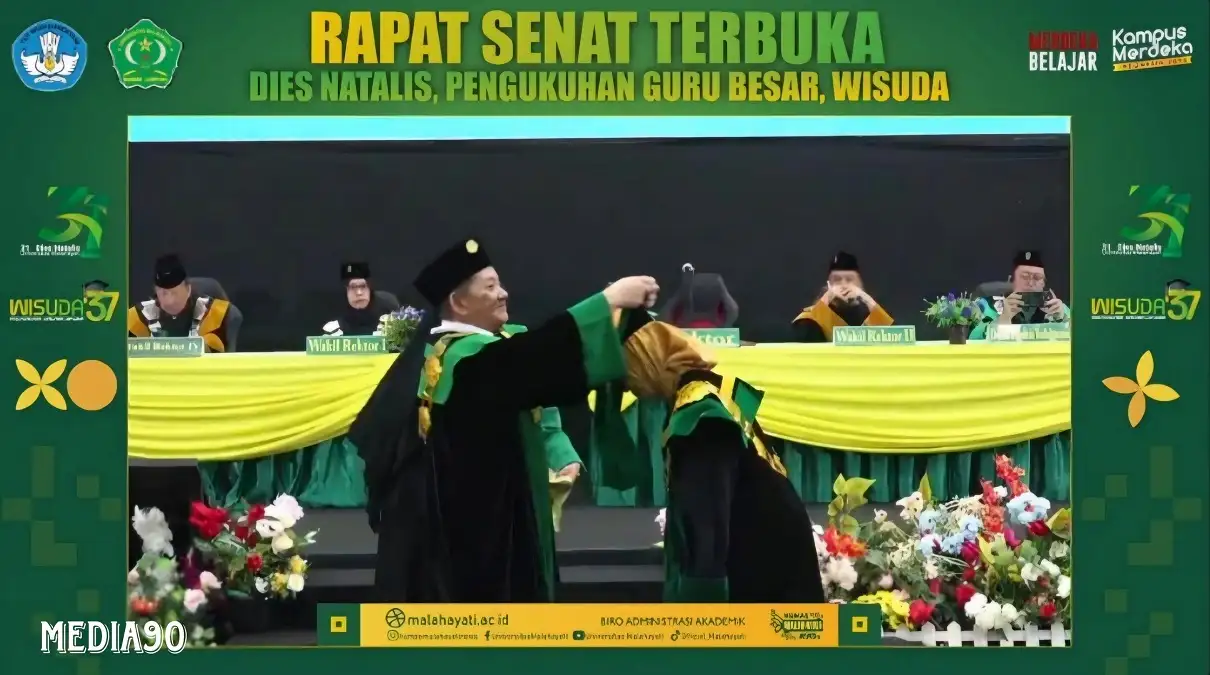 Universitas Malahayati Rayakan Tiga Peristiwa Penting Dies Natalis ke-31, Pengukuhan Guru Besar, dan Wisuda ke-37