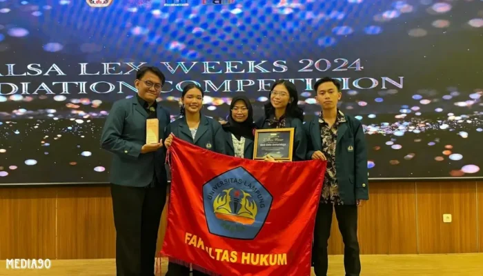 Kelima Mahasiswa Unila Raih Juara Kompetisi Mediasi Alsa Lex Weeks di Unpad dengan Membahas Topik Tanah Ulayat Pasaman Barat