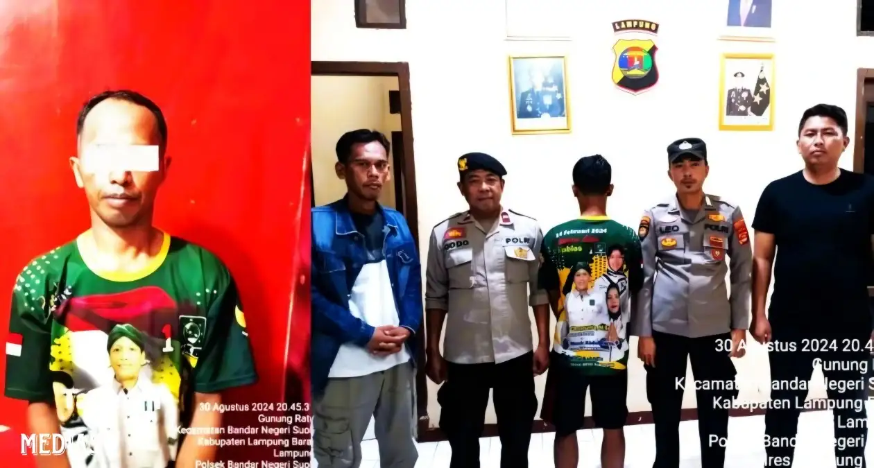 Beli Motor Curian, Pria Asal Bandar Negeri Souh Lampung Barat ini Dikerangkeng di Kantor Polisi