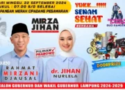 Senam Sehat Berhadiah Motor: Minggu Mirza-Jihan di Lapangan Merah Cipadang Gedong Tataan Pesawaran