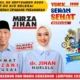 Berhadiah Motor, Minggu Mirza-Jihan Gelar Senam Sehat di Lapangan Merah Cipadang Gedong Tataan Pesawaran