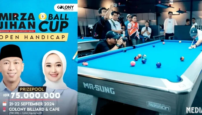 Rahmat Mirzani Djausal Gelar Turnamen Biliar dengan Hadiah Total Rp110 Juta