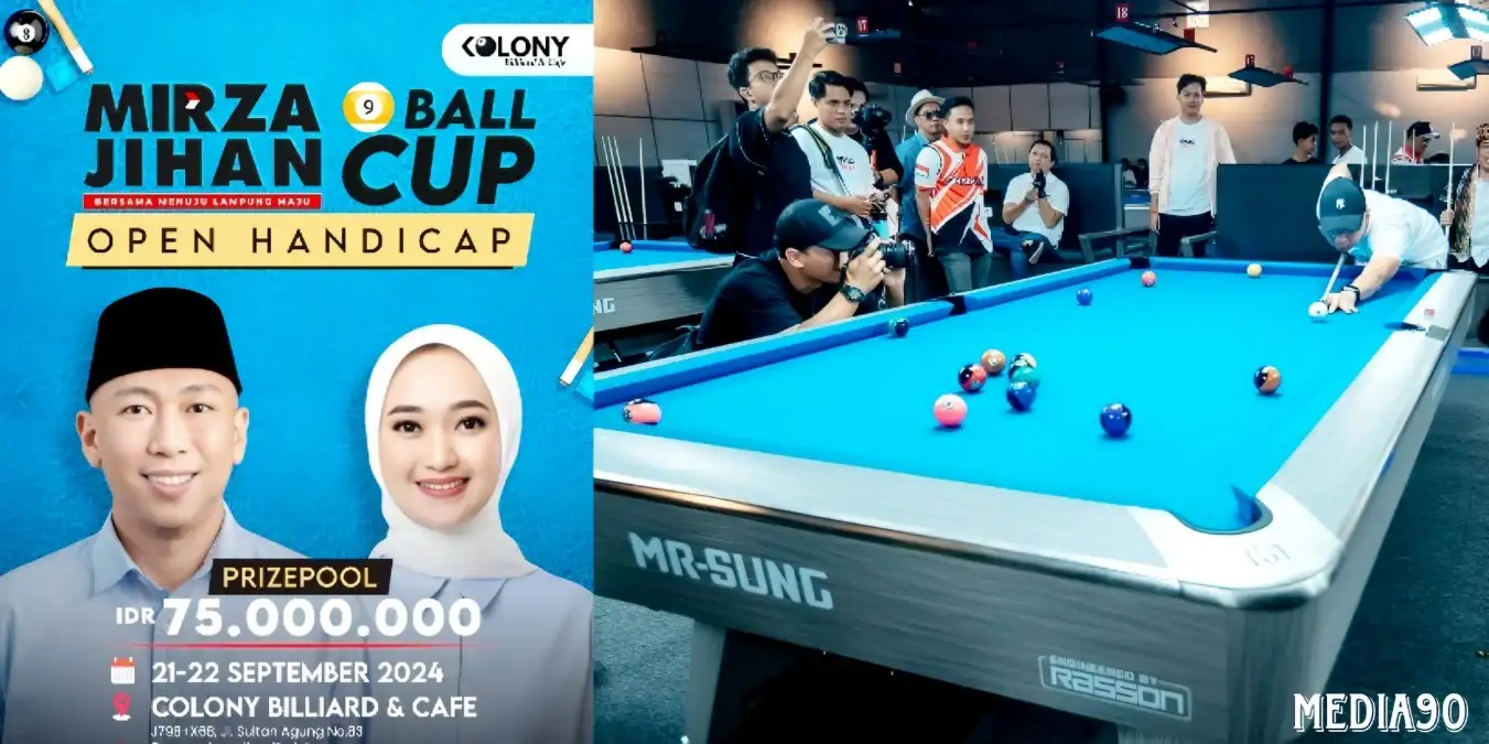 Berhadiah Total Rp110 Juta, Cagub Lampung Rahmat Mirzani Djausal Gelar Turnamen Billiard
