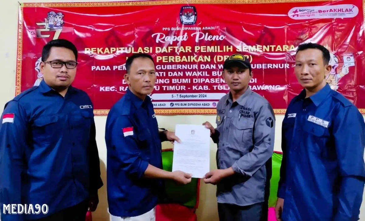 Bumi Dipasena Abadi Siap Ikuti Pilkada 2024, Ada 1.302 Pemilih dan Empat TPS Hasil Rekapitulasi