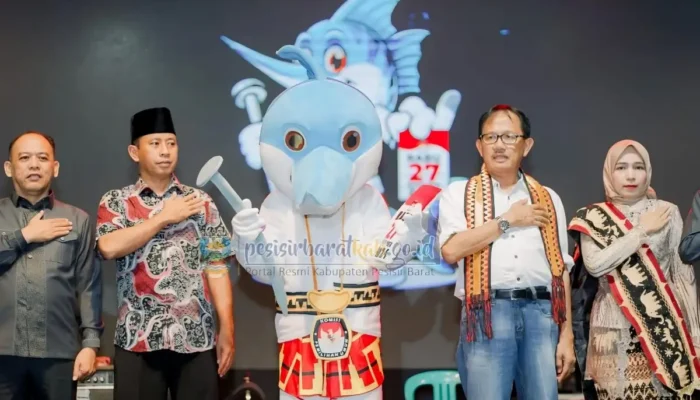 Bupati Pesisir Barat Hadiri Peluncuran Pilkada 2024, Perkenalan Maskot dan Jingle di Labuhanjukung
