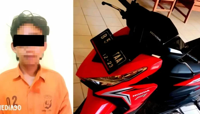 Hanya Beberapa Jam Setelah Motor Dicuri di Parkiran Mushala Kedondong Pesawaran, Pria Ini Langsung Digarap Sel Polisi