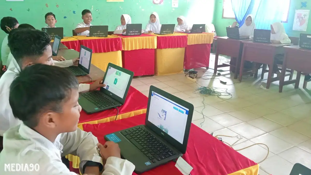 Digelar Dua Hari, SDN 2 Bumi Dipasena Makmur Tulang Bawang Turut Simulasikan Pelaksanaan ANBK ke Siswa