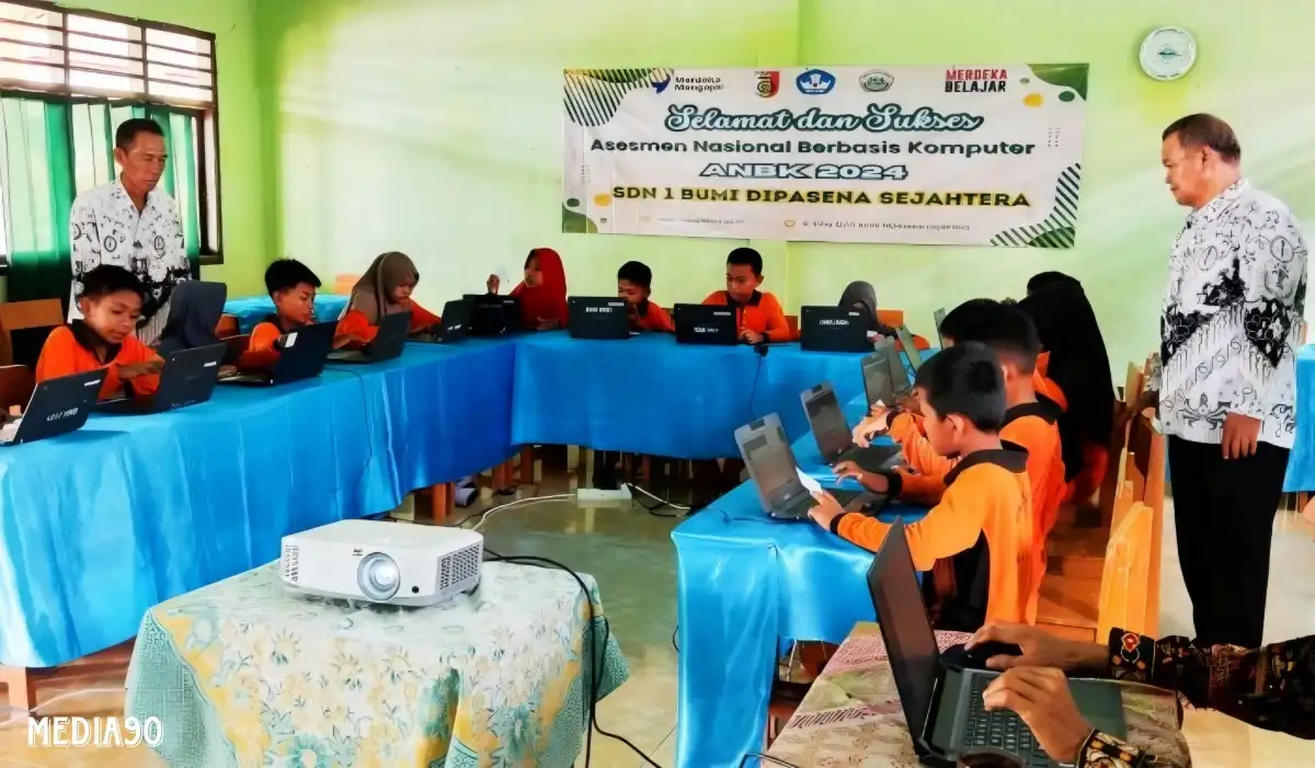 Dihadang Kendala Jaringan Internet, SDN 01 Bumi Dipasena Sejahtera Sukses Simulasi ANBK