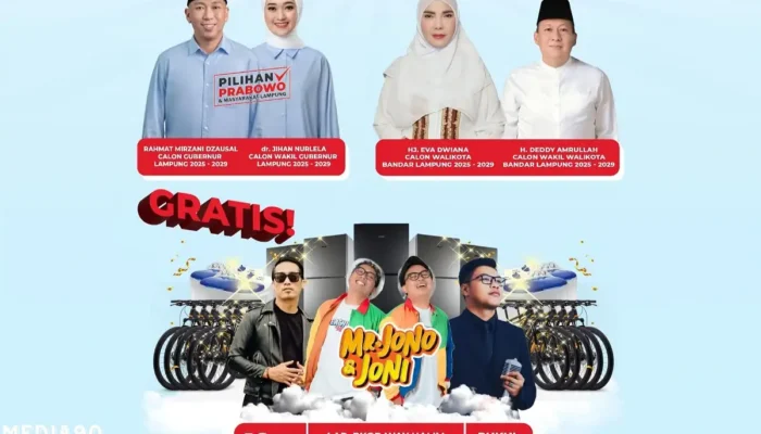 Jono Joni Menghibur dan Hadiah Menanti: Sedulur Mirza Menyatakan Dukungan untuk Pasangan Mirza-Jihan dan Eva-Deddy di PKOR Bandar Lampung