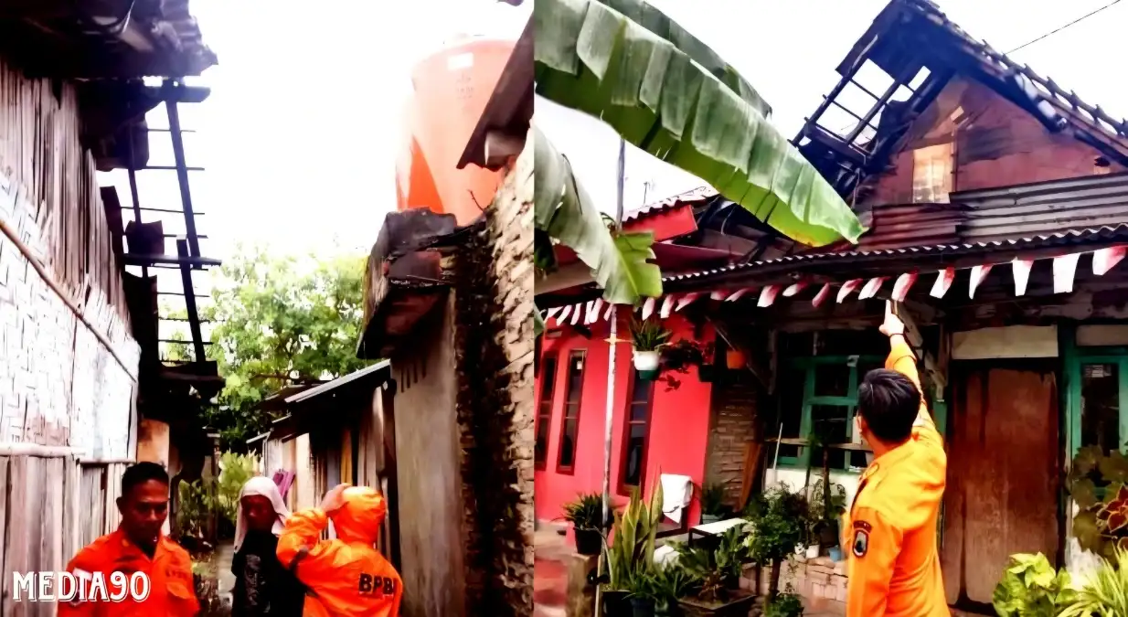 Diterjang Angin Puting Beliung Kemarin Sore, 21 Rumah di Kalianda Lampung Selatan Rusak
