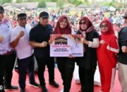 Pemkab Lampung Selatan Hadiahkan Umrah Gratis kepada Dua Warga Bangun Sari dalam Acara Jalan Sehat Tanjung Sari