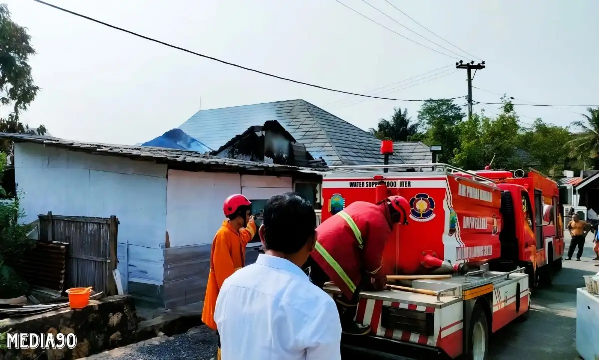 Gas ELpiji 3 Kg Bocor, Rumah di Perum Polri Hajimena Natar Terbakar, Penghuni Luka Bakar