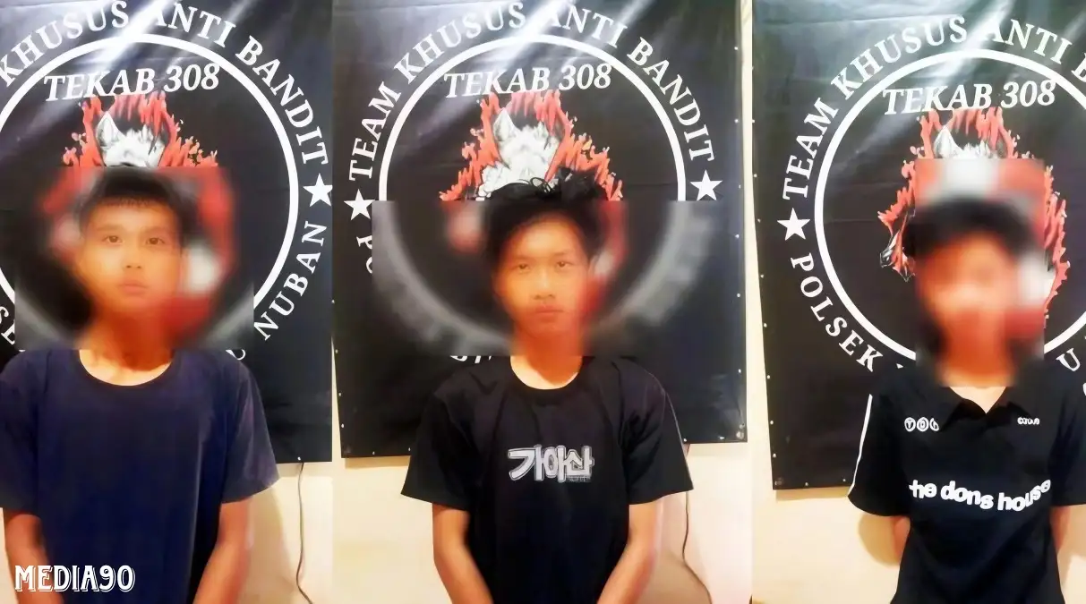 Gondol Motor Mahasiswa di Ponpes Walisongo Lampung Tengah, Tiga Remaja Asal Gunungsugih ini Diringkus Polisi