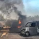 Gudang Diduga Simpan BBM Ilegal di Hajimena Natar Meledak dan Terbakar, Tiga Mobil Ikut Hangus