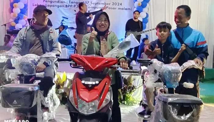 HUT ke-26 P3UW Lampung: Hadiah Melimpah, Tiga Petambak Dipasena Raih Motor