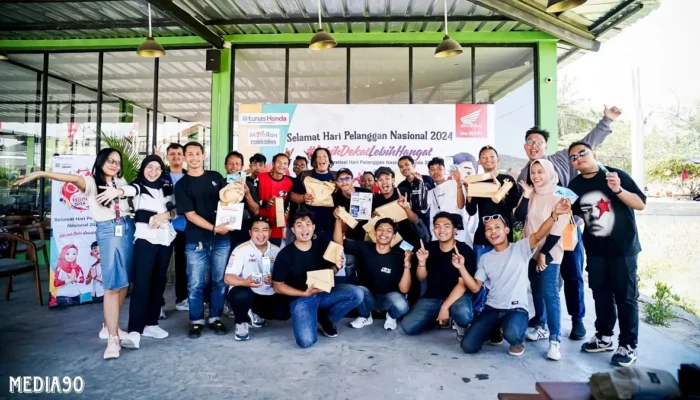 Hari Pelanggan Nasional: TDM Gandeng Komunitas Motor Honda dan Vlogger untuk City Rolling di Bandar Lampung
