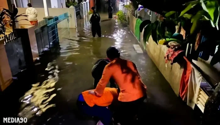 Banjir Melanda Kembali: Hujan Deras Menghantam Rajabasa, Sukarame, Panjang, dan Sukabumi di Bandar Lampung