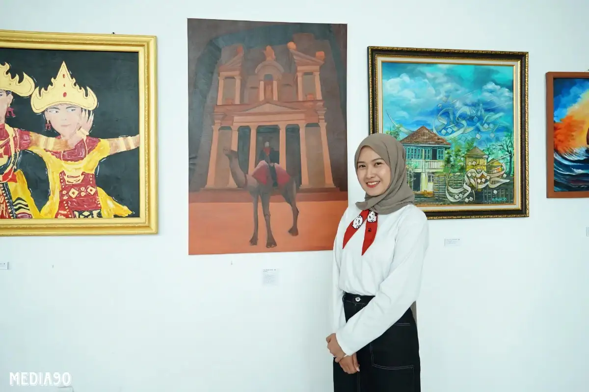Mahasiswa Baru IIB Darmajaya Unjuk Gigi! Karya Seni Tampil di Pameran Bergengsi Lampung