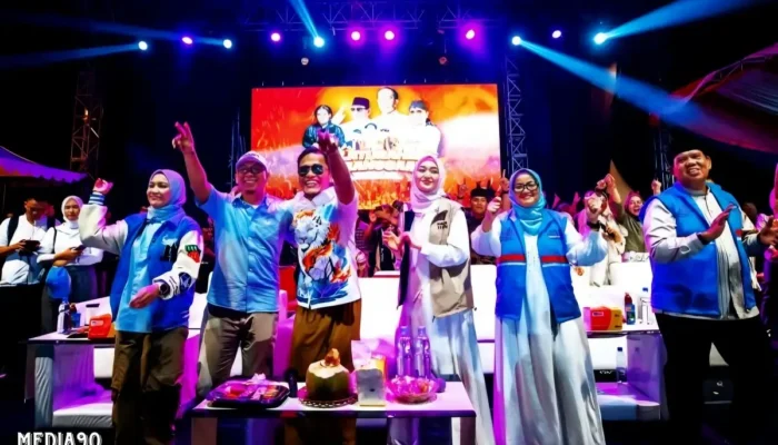 Mirza dan Jihan Ikut serta dalam Shalawat Kebangsaan Bersama Gus Miftah di Way Jepara, Lampung Timur