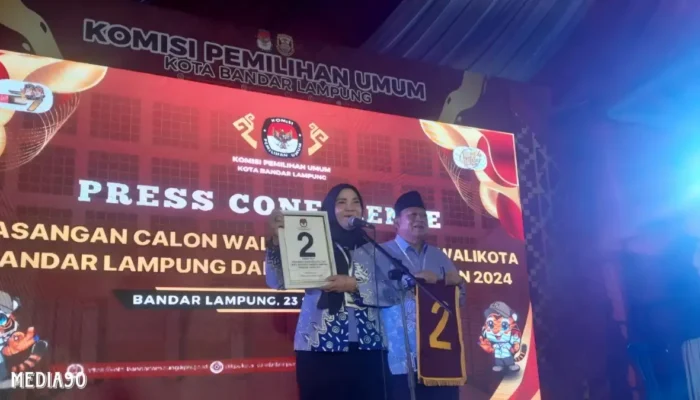 Petahana Wali Kota Bandar Lampung Eva Sebut Nomor Urut di Pilkada 2024 Sebagai Tanda Dua Periode dan Targetkan Kemenangan Besar