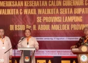 Arinal – Sutono, Paslon Gubernur dan Wakil Gubernur Lampung, Jalani Pemeriksaan Kesehatan di RSUDAM