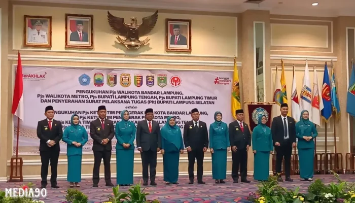 Pejabat Cuti Kampanye, Pj Gubernur Lampung Lantik 5 Plt dan Pjs Kepala Daerah Baru