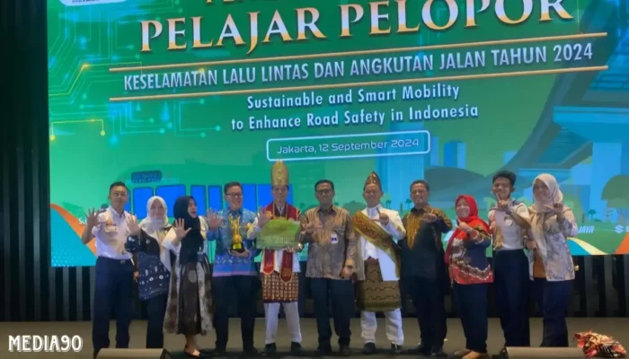 SMK Muhammadiyah 3 Metro Sabet Juara Umum Lomba Pelopor Keselamatan Lalu Lintas Nasional