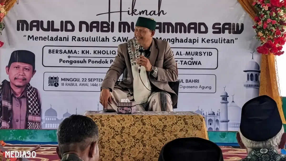 Peringati Maulid Nabi Muhammad, Kampung Bumi Dipasena Agung Tulang Bawang Gelar Pengajian Akbar