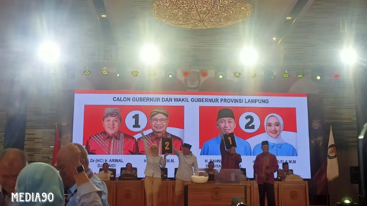 Pilgub Lampung 2024, Arinal - Sutono Nomor Urut 1, Mirza - Jihan Nomor 2